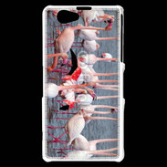 Coque Sony Xperia Z1 Compact flamand rose