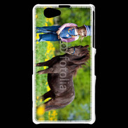Coque Sony Xperia Z1 Compact Petite fille avec son poney