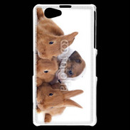 Coque Sony Xperia Z1 Compact Gardien de lapins