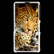 Coque Sony Xperia Z1 Compact Portrait de léopard