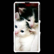 Coque Sony Xperia Z1 Compact Duo de chatons 2