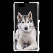 Coque Sony Xperia Z1 Compact Chien Husky de Sibérie