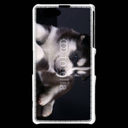 Coque Sony Xperia Z1 Compact Chiot Husky de Sibérie
