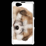 Coque Sony Xperia Z1 Compact Chiot chien loup 5