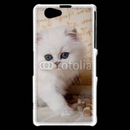 Coque Sony Xperia Z1 Compact Adorable chaton persan 2