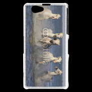 Coque Sony Xperia Z1 Compact Chevaux de Camargue 1