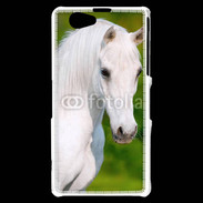 Coque Sony Xperia Z1 Compact Portrait cheval blanc 10