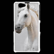 Coque Sony Xperia Z1 Compact Portrait cheval blanc 11