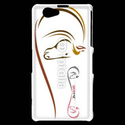 Coque Sony Xperia Z1 Compact Illustration cheval 5