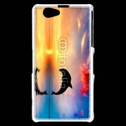 Coque Sony Xperia Z1 Compact Dauphin dans l'océan 5