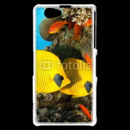 Coque Sony Xperia Z1 Compact Poissons exotiques jaune 5