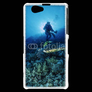 Coque Sony Xperia Z1 Compact Tortue et plongeur