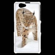 Coque Sony Xperia Z1 Compact Lynx des neiges