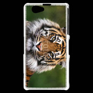 Coque Sony Xperia Z1 Compact Portrait de tigre 10