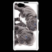Coque Sony Xperia Z1 Compact Duo de bulldog français 5