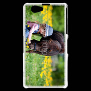 Coque Sony Xperia Z1 Compact Enfant et cheval