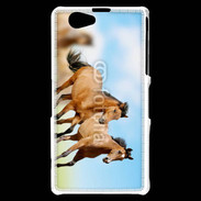 Coque Sony Xperia Z1 Compact Course de chevaux