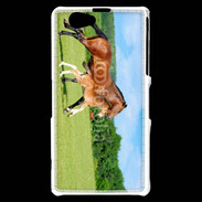 Coque Sony Xperia Z1 Compact Cheval et poulain 2