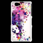 Coque Sony Xperia Z1 Compact Cheveux de papillons
