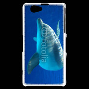 Coque Sony Xperia Z1 Compact Portrait de dauphin 5
