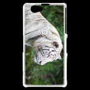 Coque Sony Xperia Z1 Compact Magnifique tigre blanc