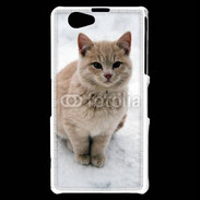 Coque Sony Xperia Z1 Compact Chat dans la neige