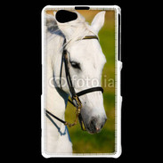 Coque Sony Xperia Z1 Compact Portrait cheval blanc 25