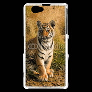 Coque Sony Xperia Z1 Compact Tigre au bord de l'eau