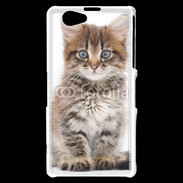 Coque Sony Xperia Z1 Compact Portrait d'un chaton 75