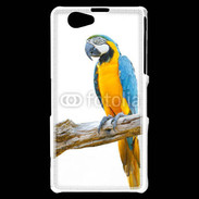 Coque Sony Xperia Z1 Compact Perroquet Macaw Bleu et jaune