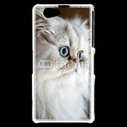 Coque Sony Xperia Z1 Compact Magnifique chat persan aux yeux bleus