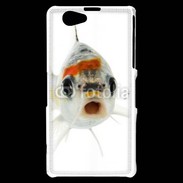 Coque Sony Xperia Z1 Compact Poisson Silver Koi de face