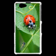 Coque Sony Xperia Z1 Compact Coccinelle sur une feuille