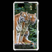 Coque Sony Xperia Z1 Compact Famille de tigres