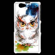 Coque Sony Xperia Z1 Compact Hibou en dessin 100