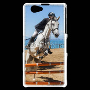 Coque Sony Xperia Z1 Compact Saut d'obstacle à cheval 100