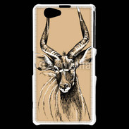 Coque Sony Xperia Z1 Compact Antilope mâle en dessin