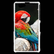Coque Sony Xperia Z1 Compact Macaw bleu et rouge 75