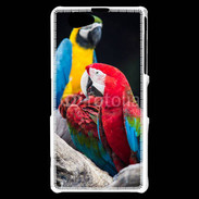 Coque Sony Xperia Z1 Compact Macaw vert et rouge 76