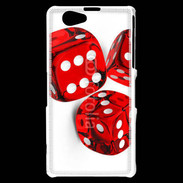 Coque Sony Xperia Z1 Compact Jeu de dés rouges