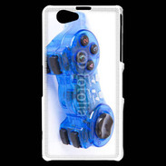 Coque Sony Xperia Z1 Compact Manette de jeux bleue