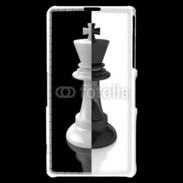 Coque Sony Xperia Z1 Compact Roi d'échec noir et blanc