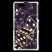 Coque Sony Xperia Z1 Compact Illustration de dés noirs
