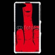 Coque Sony Xperia Z1 Compact Red hand show fuck