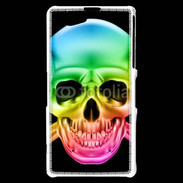 Coque Sony Xperia Z1 Compact Tête de mort couleur