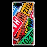 Coque Sony Xperia Z1 Compact Plaque d'immatriculation