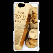 Coque Sony Xperia Z1 Compact Lingot et pièces d'or
