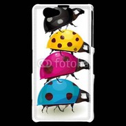 Coque Sony Xperia Z1 Compact Pile de coccinelles