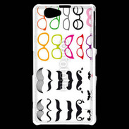 Coque Sony Xperia Z1 Compact Lunette et moustache 5