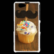 Coque Sony Xperia Z1 Compact Cupcake moustache